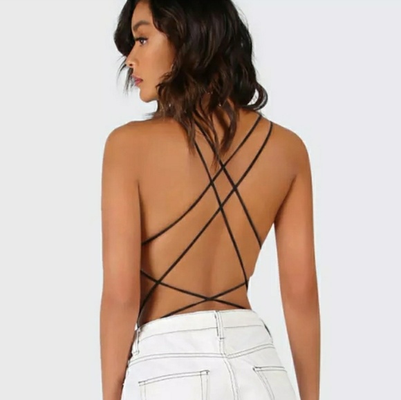 NEW Strappy Back Bodysuit - Picture 3 of 4